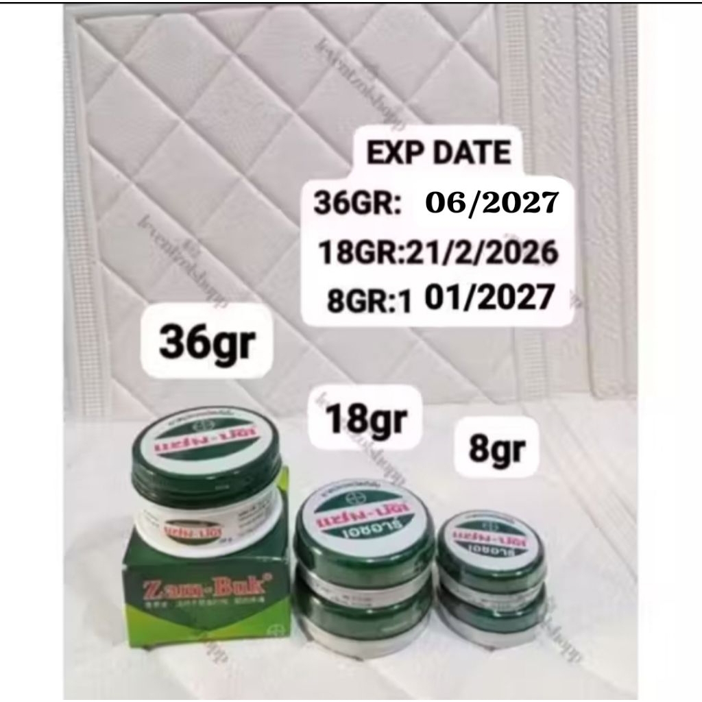 ZAMBUK 100% ORIGINAL ZAMBUK THAILAND BANGKOK 8gr 18 gr 36 gr