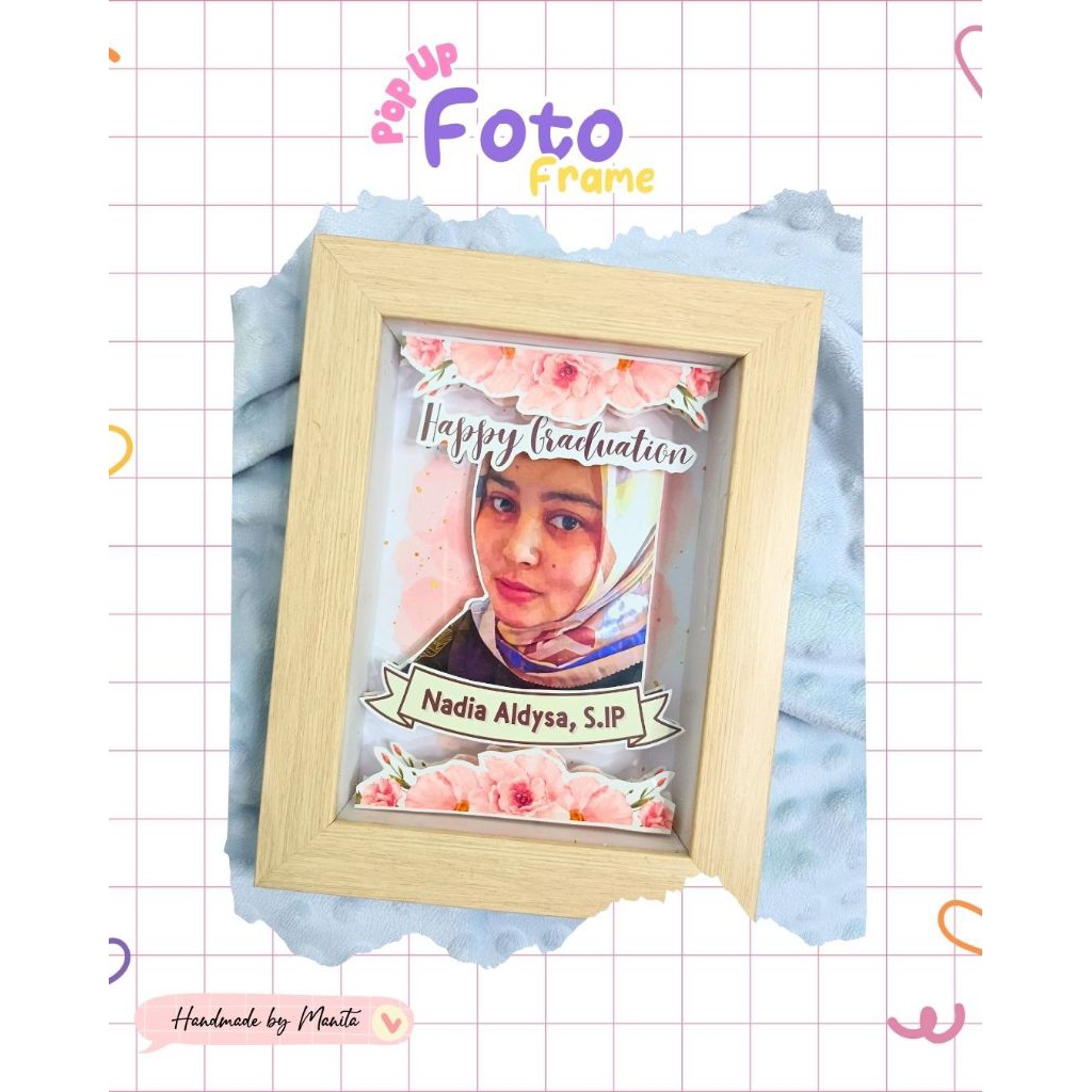 GIFT FRAME POP UP FOTO 3D || Kado Foto Custom