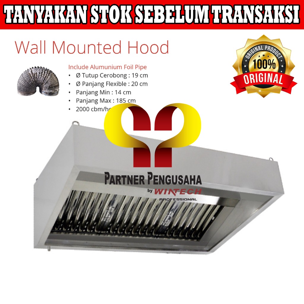 GETRA CH-150M WALL MOUNTED HOOD / SEDOT ASAP DAPUR / PENGHISAP ASAP DAPUR