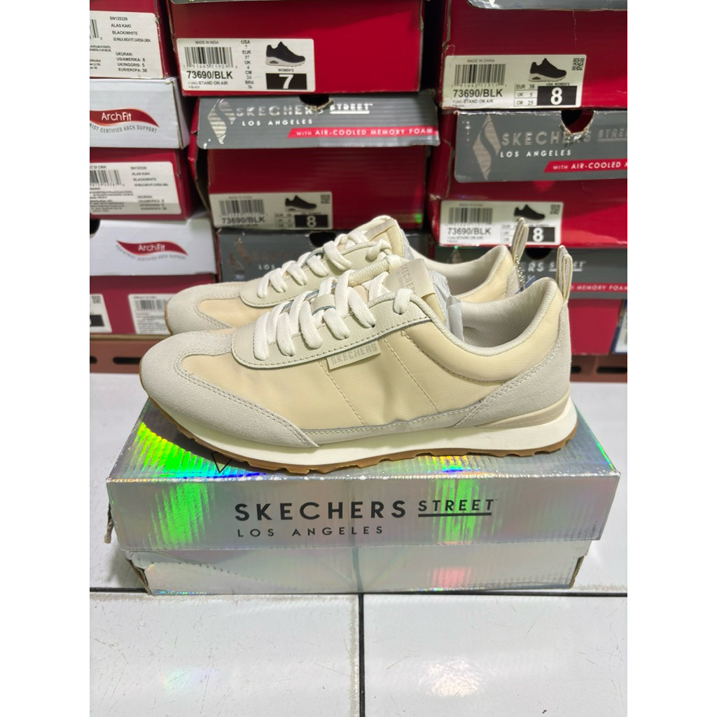 SIZE 36,38 SEPATU SKECHERS ZILLA 177273OFWT WOMEN ORIGINAL