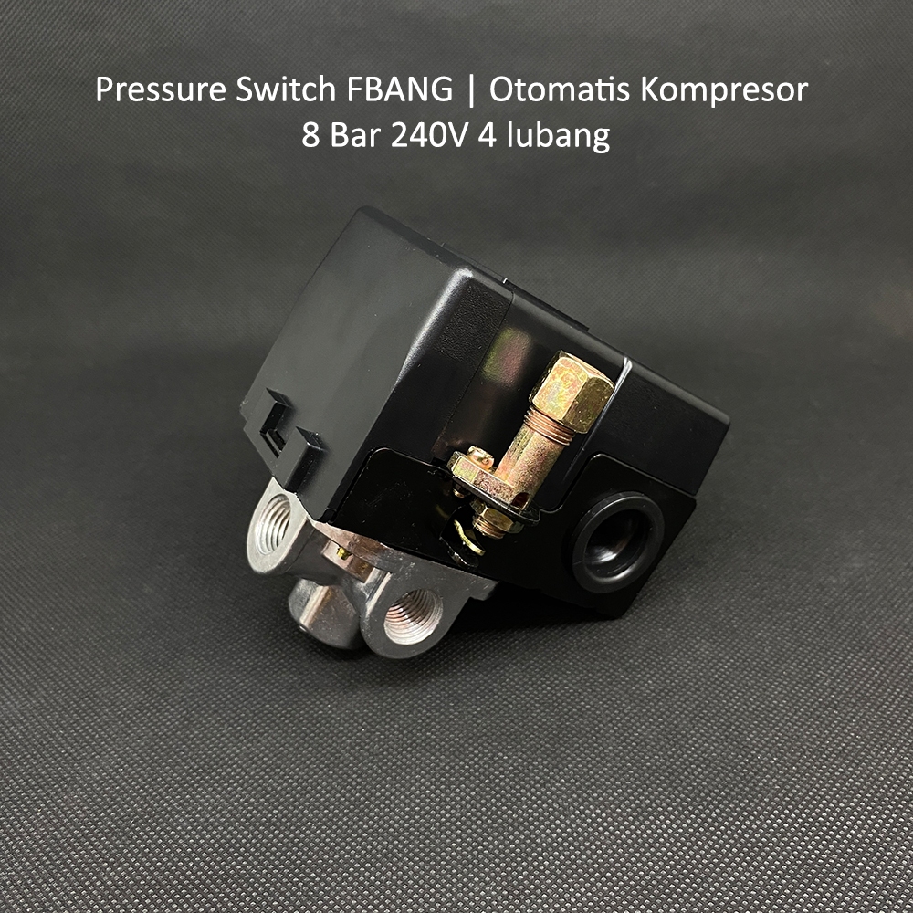 Pressure Switch Otomatis Kompresor Angin 1/4 Hp 4 Lubang