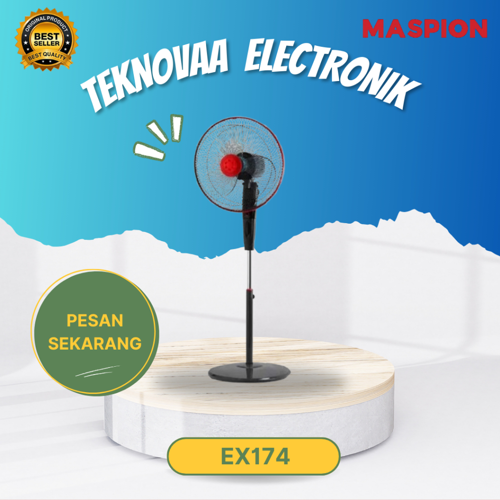 MASPION  EX-174-S STAND KIPAS 16 INCH/EX174/EX-174/EX 174/STAND FAN 16"/ORIGINAL MASPION/GARANSI