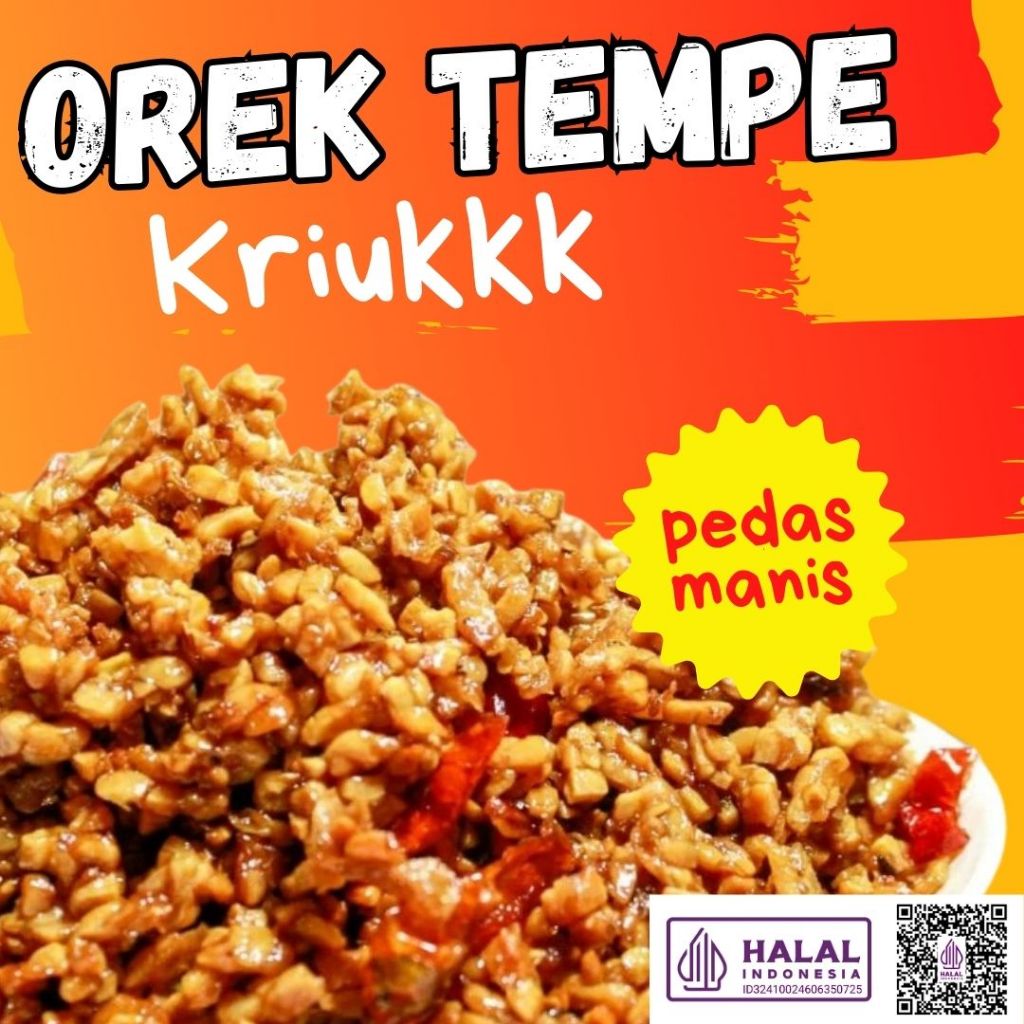 200gr Tempe Orek/ Kering Tempe/ Tempe Kering/KERING TEMPE PEDAS MANIS/TEMPE OREK TERI KACANG/OREK TE