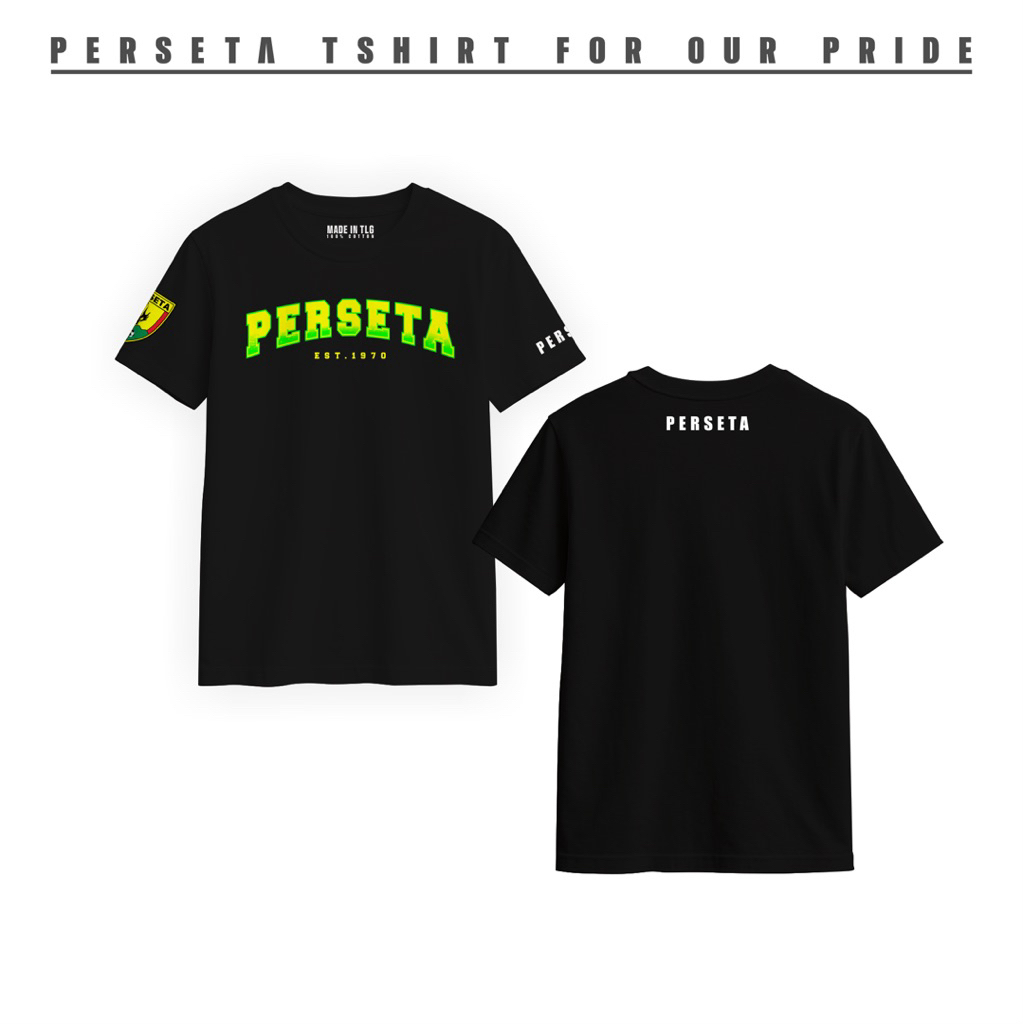 kaos pria wanita perseta tulungagung cotton combed 24s