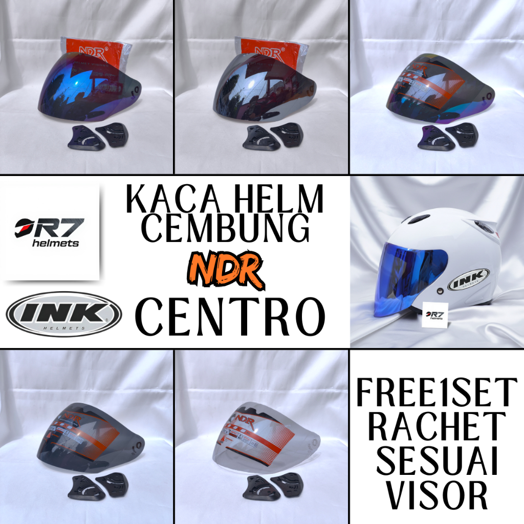 Kaca Helm INK CENTRO  Visor Helmet CEMBUNG venom open ink centro iridium murah