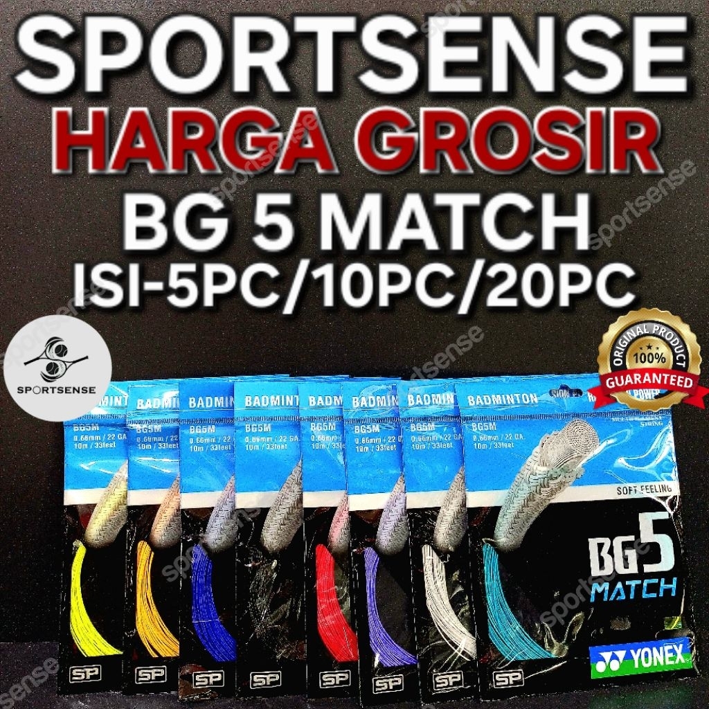 HARGA GROSIR Senar Badminton Yonex BG 5 MATCH Bg5 Match Original SP