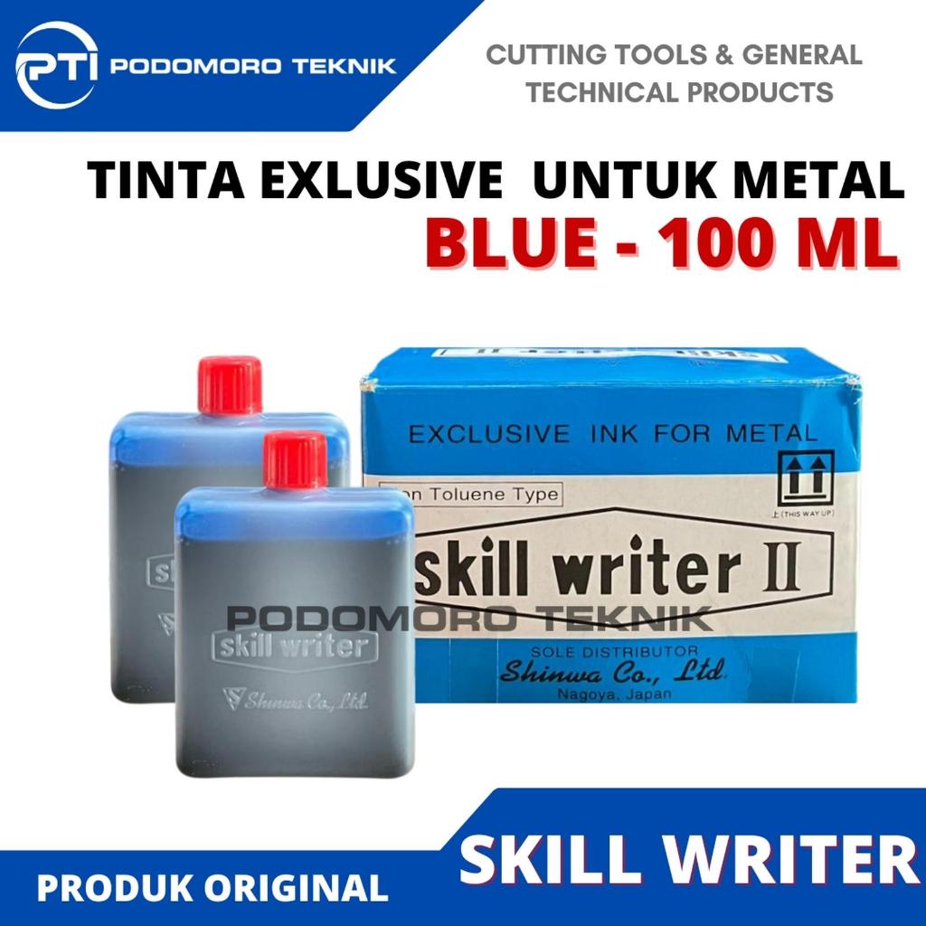 SHINWA Skill Writer III Tinta Exclusive Skill Writer Metal SHINWA Blue 100 ML