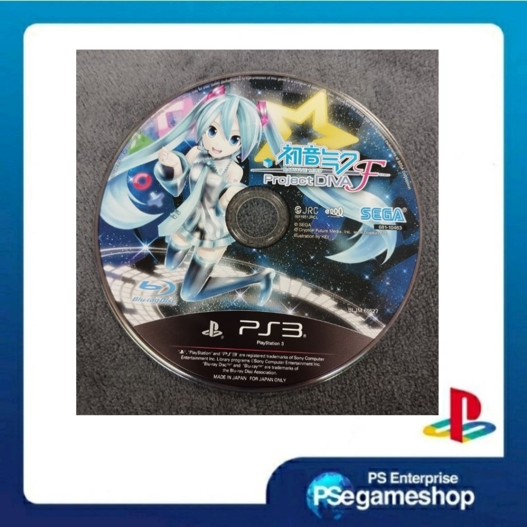Ps3 Project DIVA F (Cd Only/Preloved)
