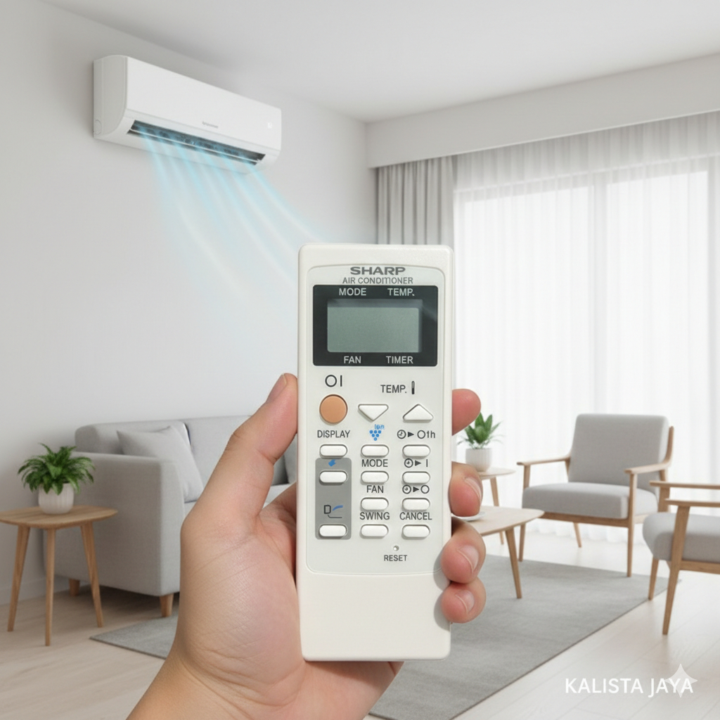 REMOTE REMOT AC SHARP CRMC-A793JBEZ CRMC-A791JBEZ SEPERTI ORIGINAL