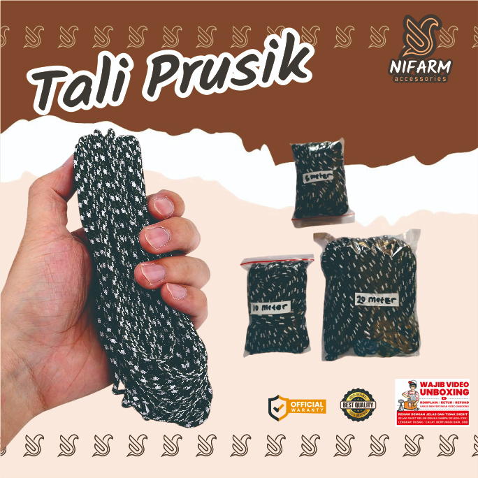 Tali Prusik / tali elang / tali burung hantu