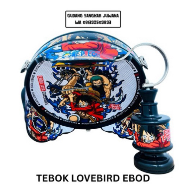 Tebok Lovebird Ebod Jaya PVC Decal