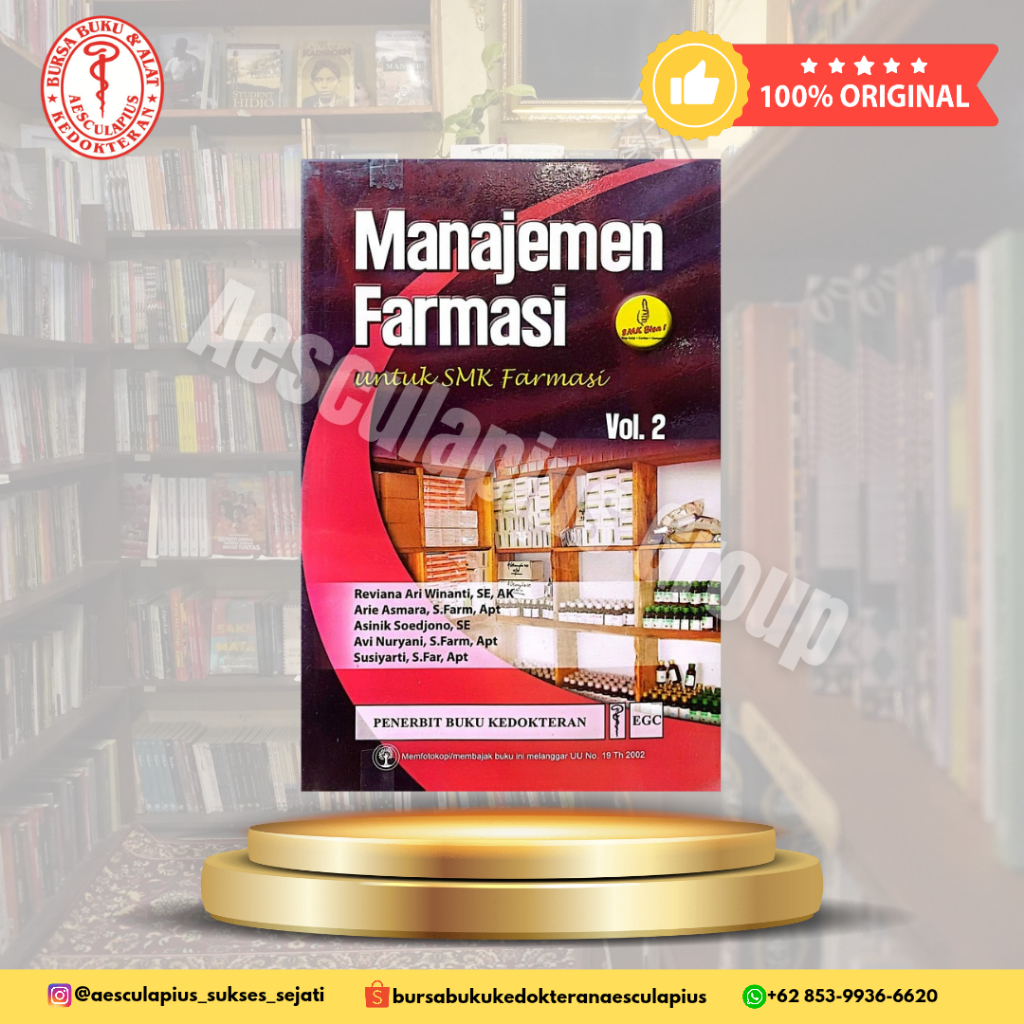 Manajemen Farmasi untuk SMK Farmasi Vol.2, EGC