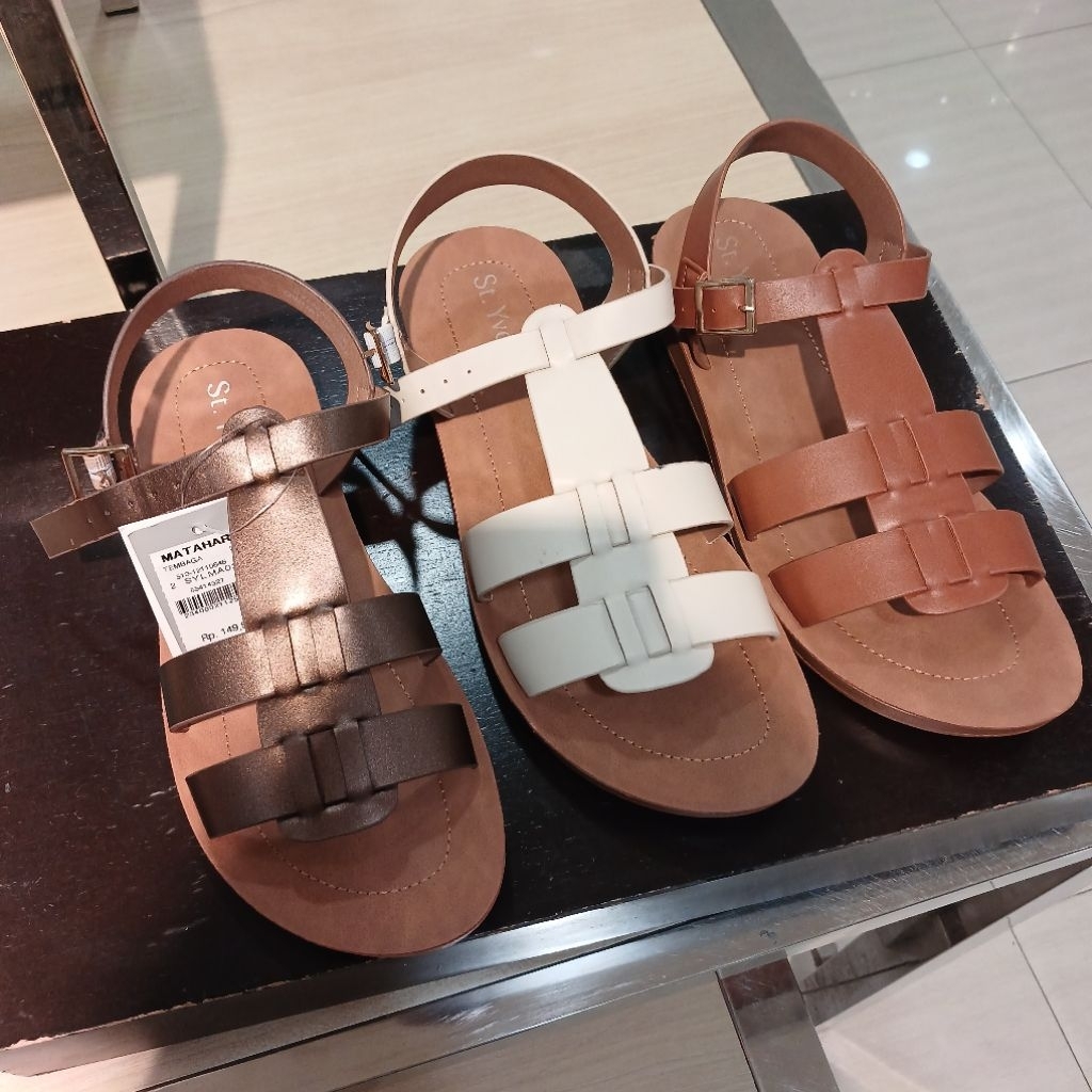 sepatu sandal tali wanita ST.YVES ori dari matahari