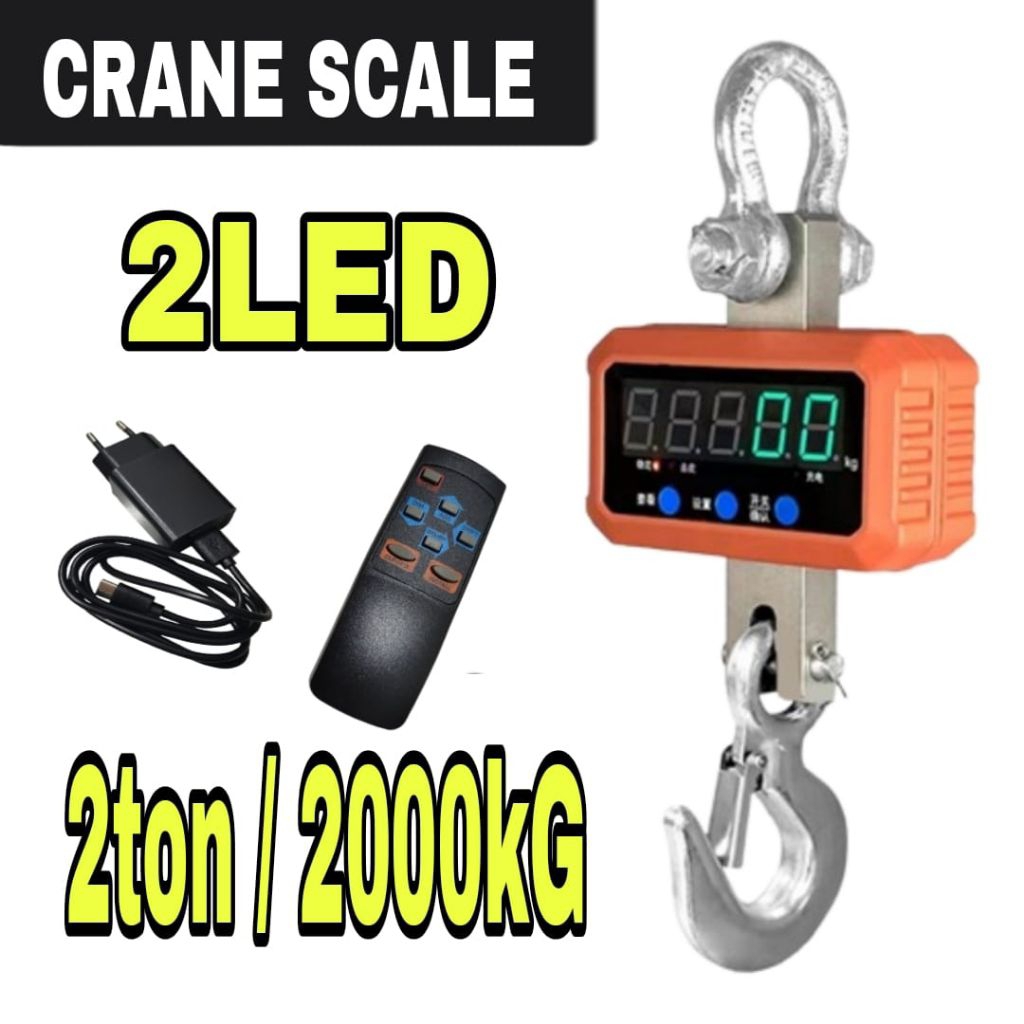 (mvp) 2000kg/2ton crane scale timbangan gantung digital 2 ton