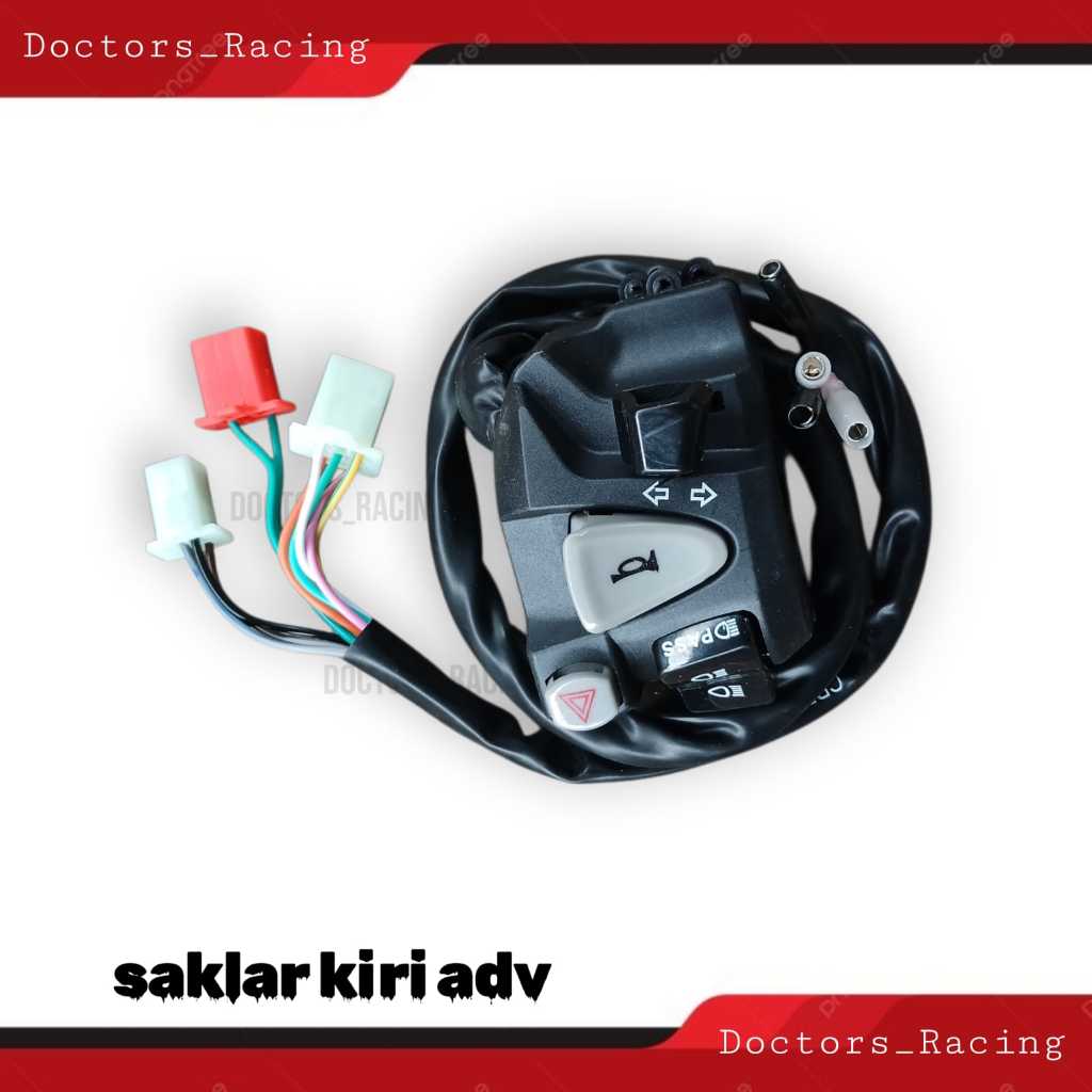 Saklar Holder Kiri Biled CR7 Plus Pass Beam Dan Tombol Hazard Motor Universal Nmax ADV Vixion CBR So