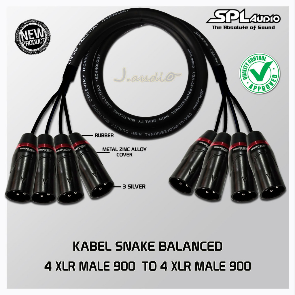 SPL AUDIO CSA-04 - Kabel Snake Balance / kabel audio 4x XLR Male 900 to 4x XLR Male 900 SPL AUDIO -J