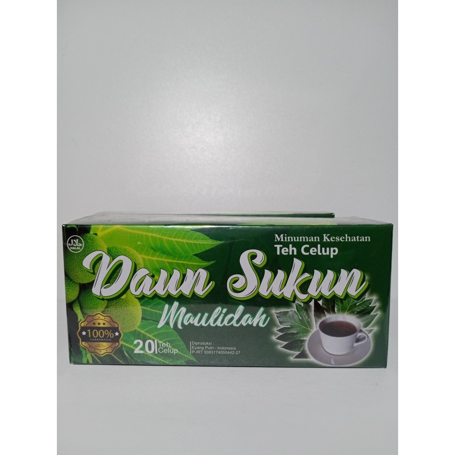 Teh celup daun sukun maulidah isi 20 kantong / Teh daun sukun