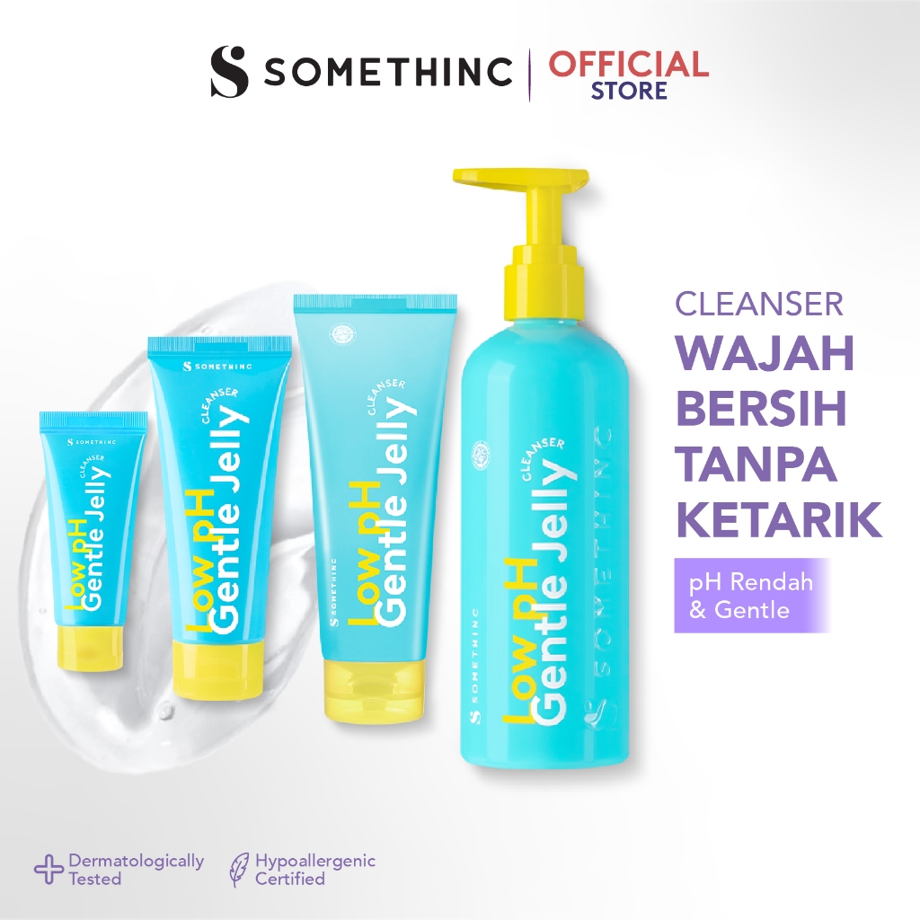 SOMETHINC MAKEUP Low pH Gentle Jelly Cleanser - Sabun Cuci Muka Semua Jenis Kulit, Pembersih Kotoran