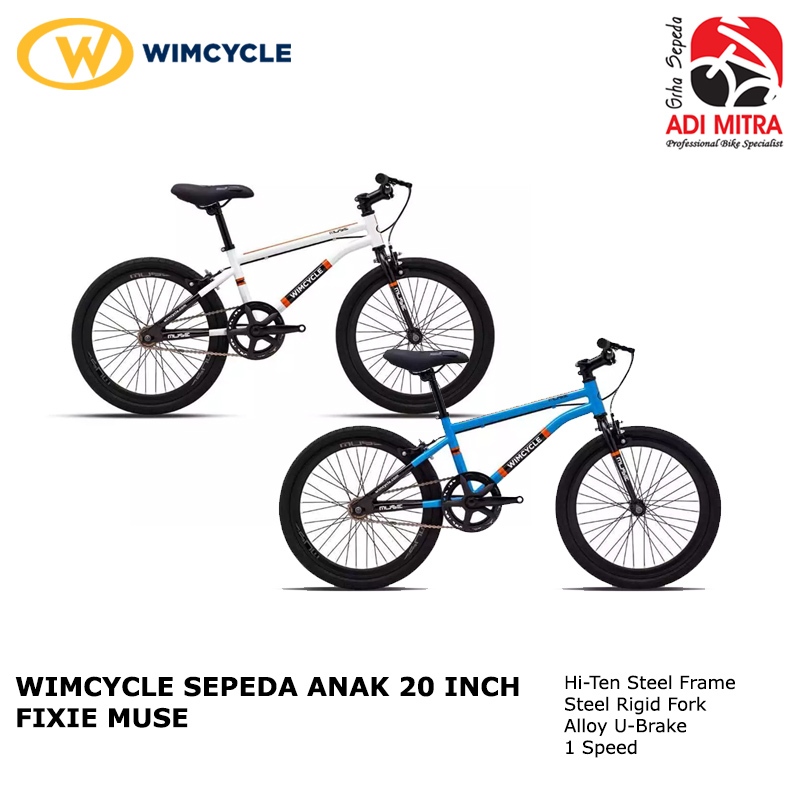 Wimcycle Fixie Muse 20 Inch Sepeda Fixie Anak