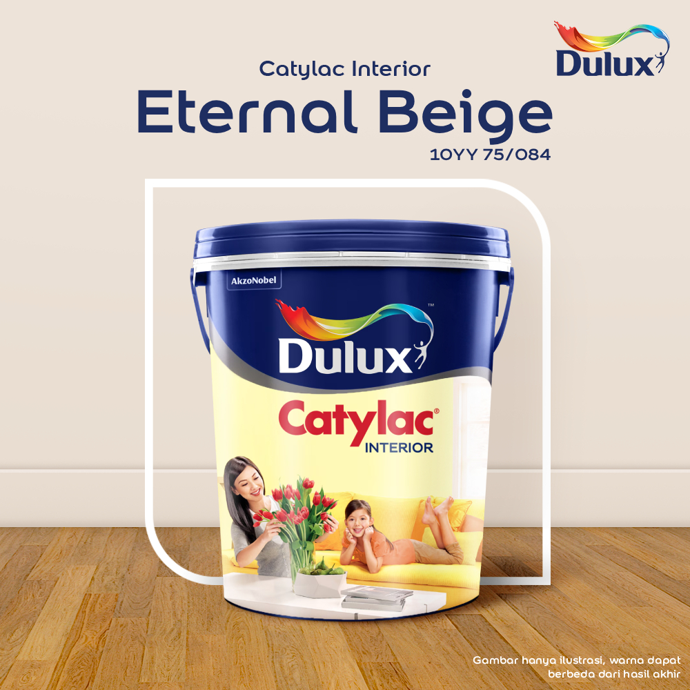 CAT TEMBOK ETERNAL BEIGE DULUX CATYLAC INTERIOR -25 KG 10YY 75/084 CAT TEMBOK DULUX CATYLAC