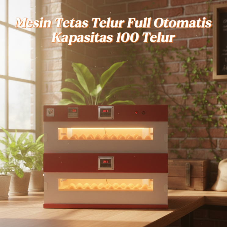 Mesin penetas telur otomatis kapasitas 100 butir mesin tetas telur full otomatis