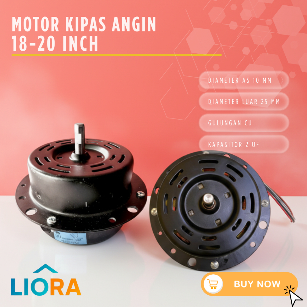 Dinamo Kipas Angin Tornado 16 / 18 / 20 inch Baling - Baling Besi / Fan Motor Regency Tembaga