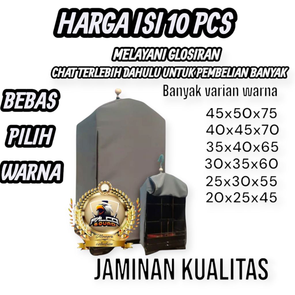 ( JAWARA PRODUCT)KRODONG SANGKAR BURUNG KOTAK DOUBLE RESLETING NO 1 2 3 4 5 6  HARGA GLOSIRAN