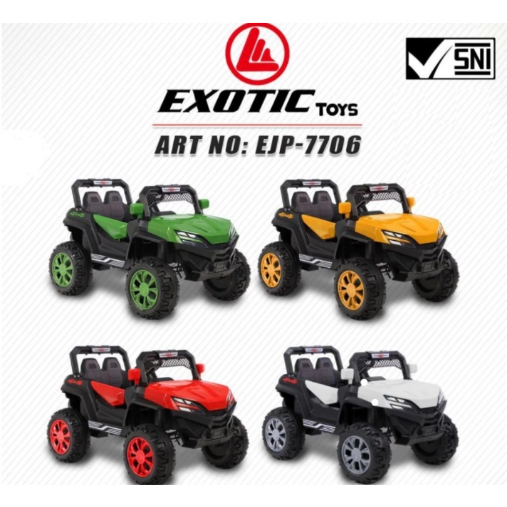Mobil Aki Jeep Exotic EJP 7706 Mainan Mobil Jeep Anak Mobilan Jeep