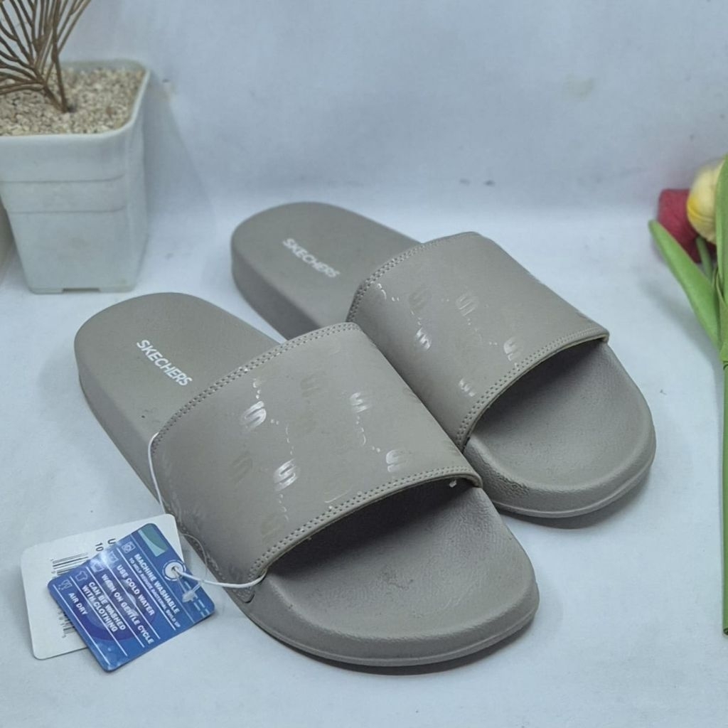 SANDAL SKECHERS SLIDES SANDALS WOMENS ORIGINAL SENDAL SLOP WANITA