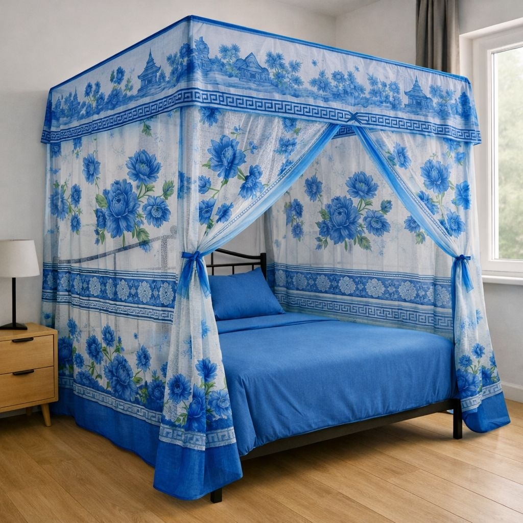 KELAMBU TIDUR TEBAL AWET KWALITAS PREMIUM BESAR JUMBO (250+200+180X200) TAHAN&KUAT GAK MELAR KELAMBU
