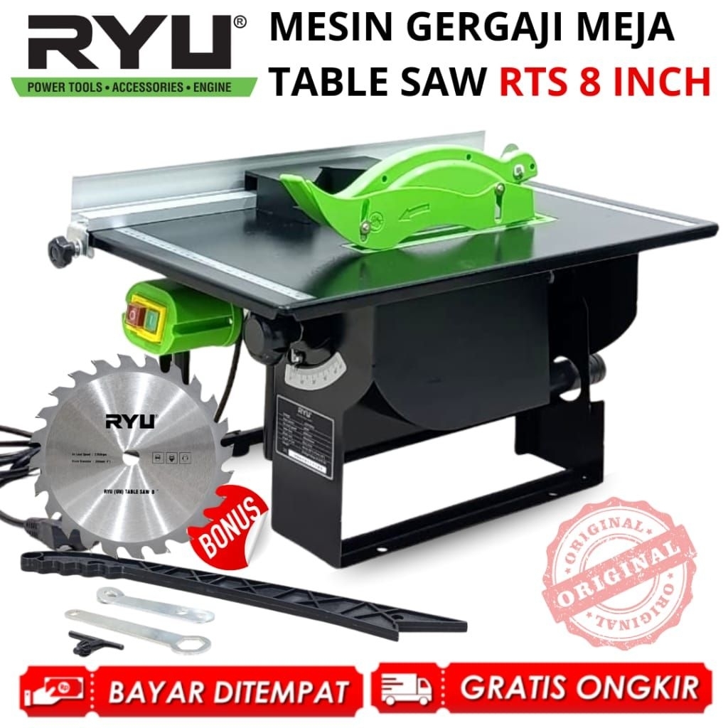 BEKAS Gergaji Potong Kayu Meja Ryu RTS 8