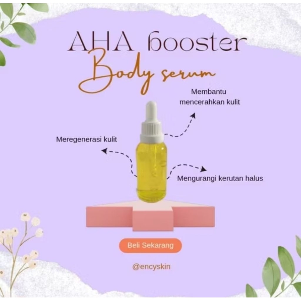 NC AHA Booster Body Serum // Body Serum AHA By NC BEAUTY SKINCARE.