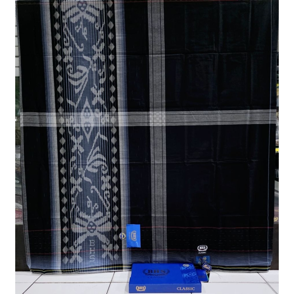 SARUNG BHS CLASSIC TKG GOLD MIX HITAM ORI
