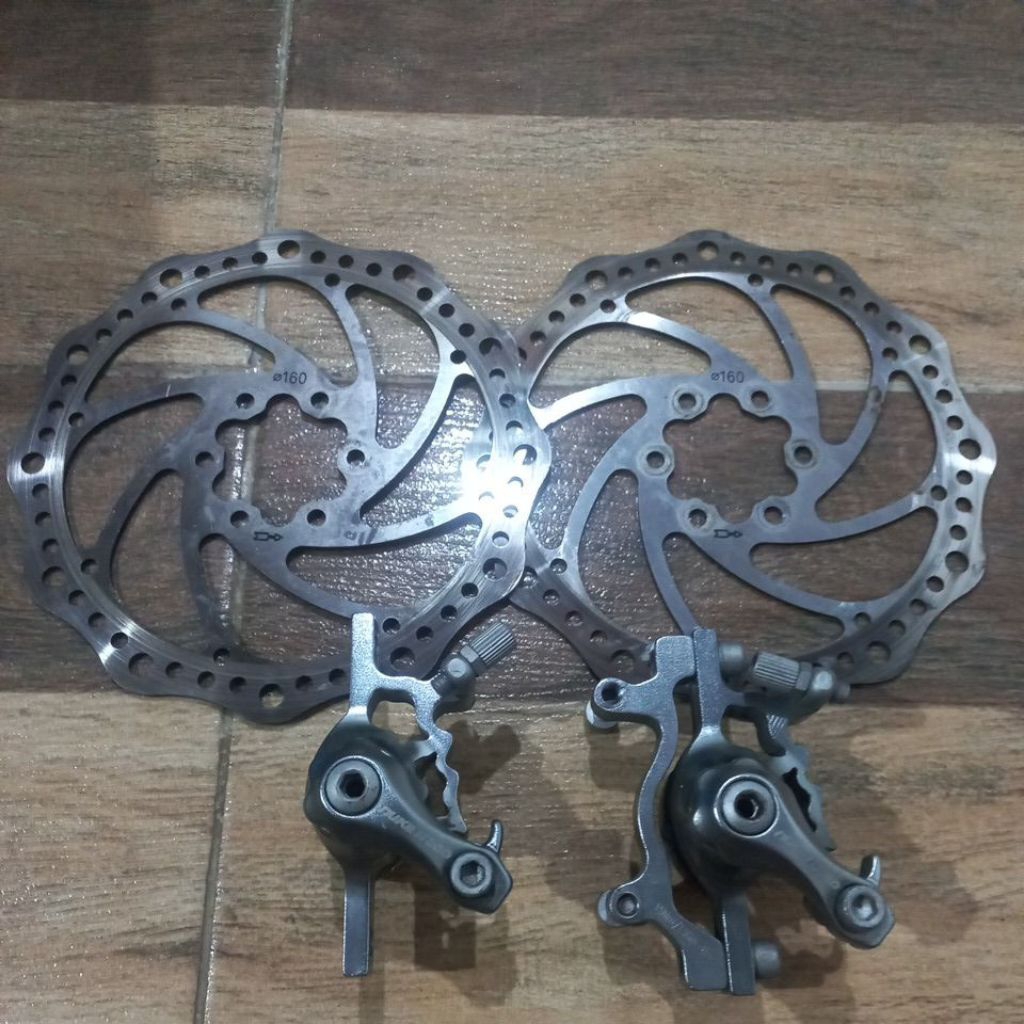 Caliper/Kaliper Rotor Rem mekanik sepeda mtb sepeda lipat
