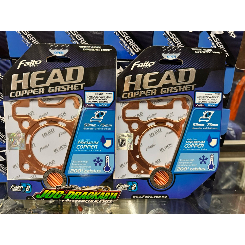 PAKING PERPAK HEAD FAITO VARIO 125 VARIO 150 PCX 150 ADV 150 60MM TEBAL 0.5MM ORIGINAL FAITO