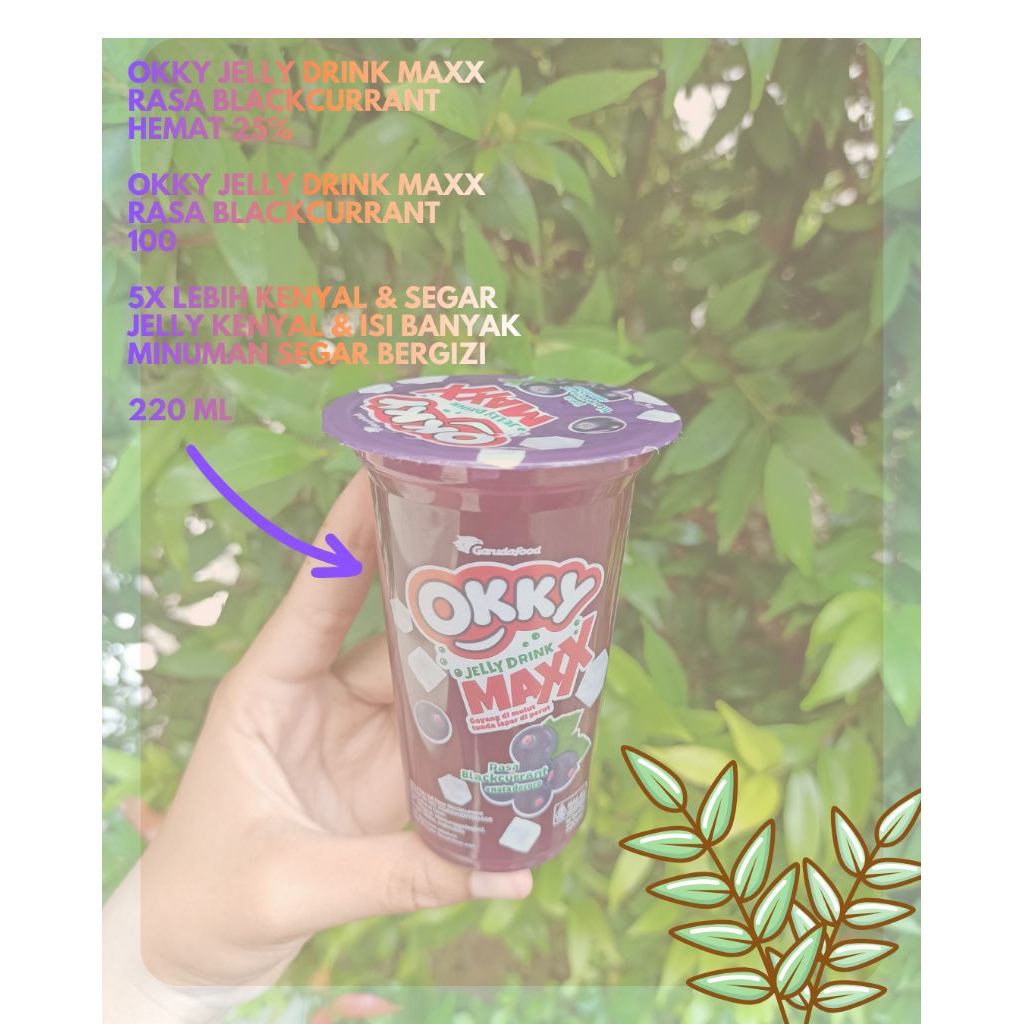 okky jelly drink maxx blackcarrant