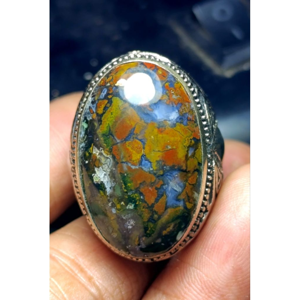 batu akik pancawarna klawing