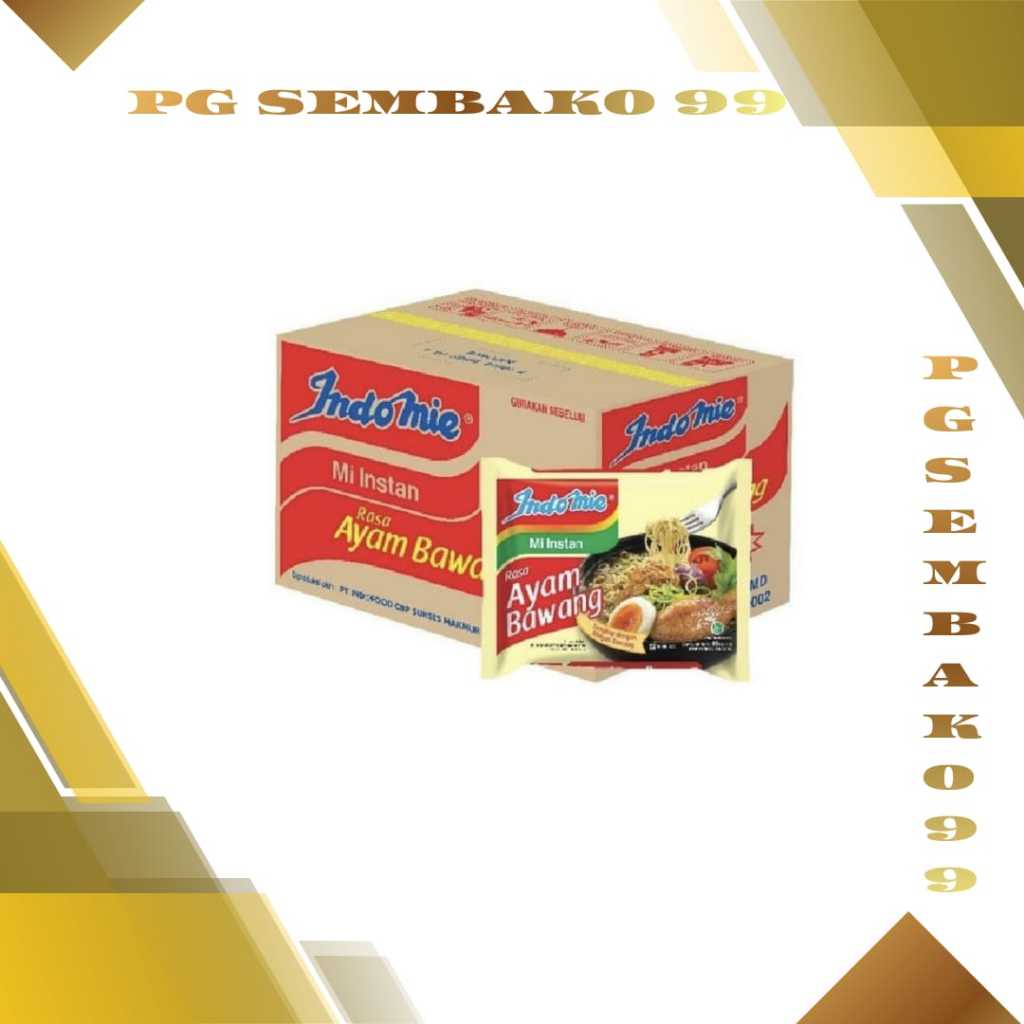 Indomie Varian Rasa Goreng, Ayam Bawang, Kari, Soto