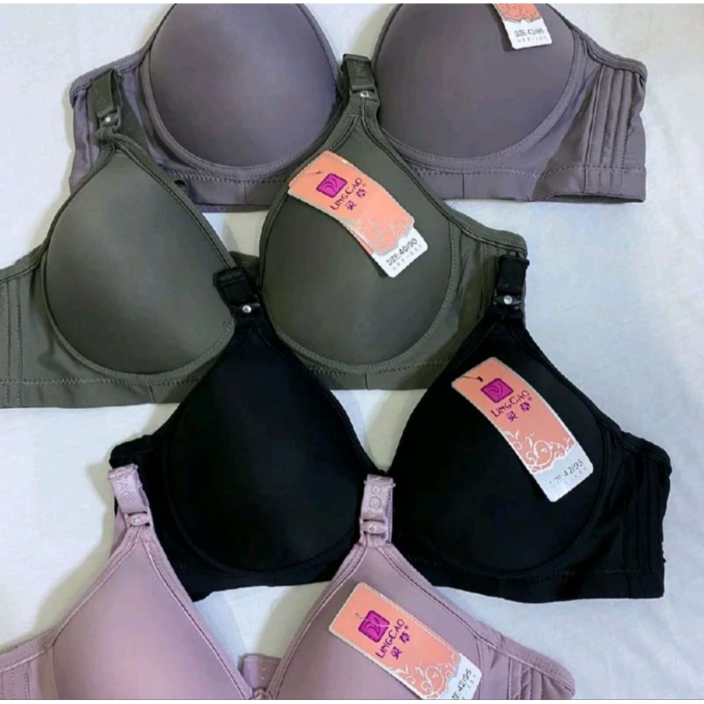GROSIR. 6pcs Bh Wanita Dewasa Remaja BH Lingcao Katun Premium Full Size 34.36.38.40