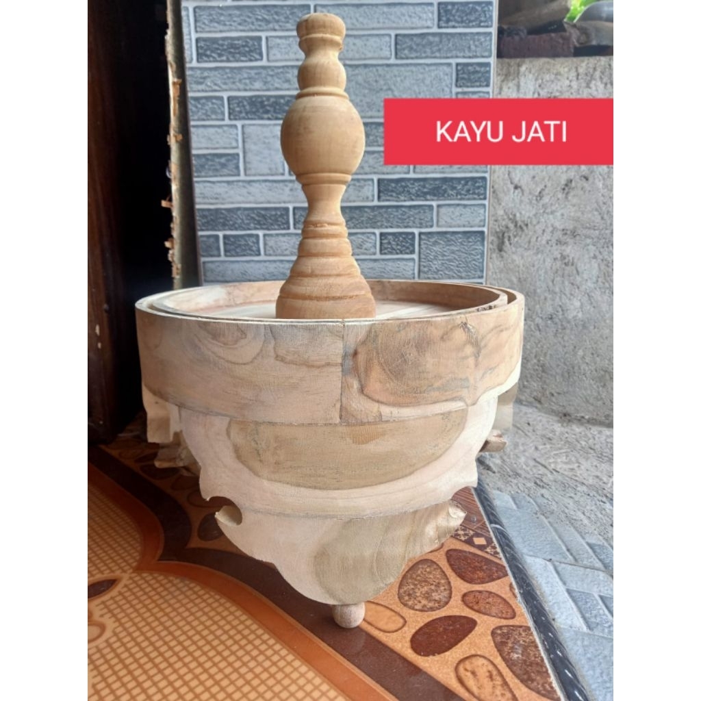 TEBOK PLECI UK23 CM KAYU JATI
