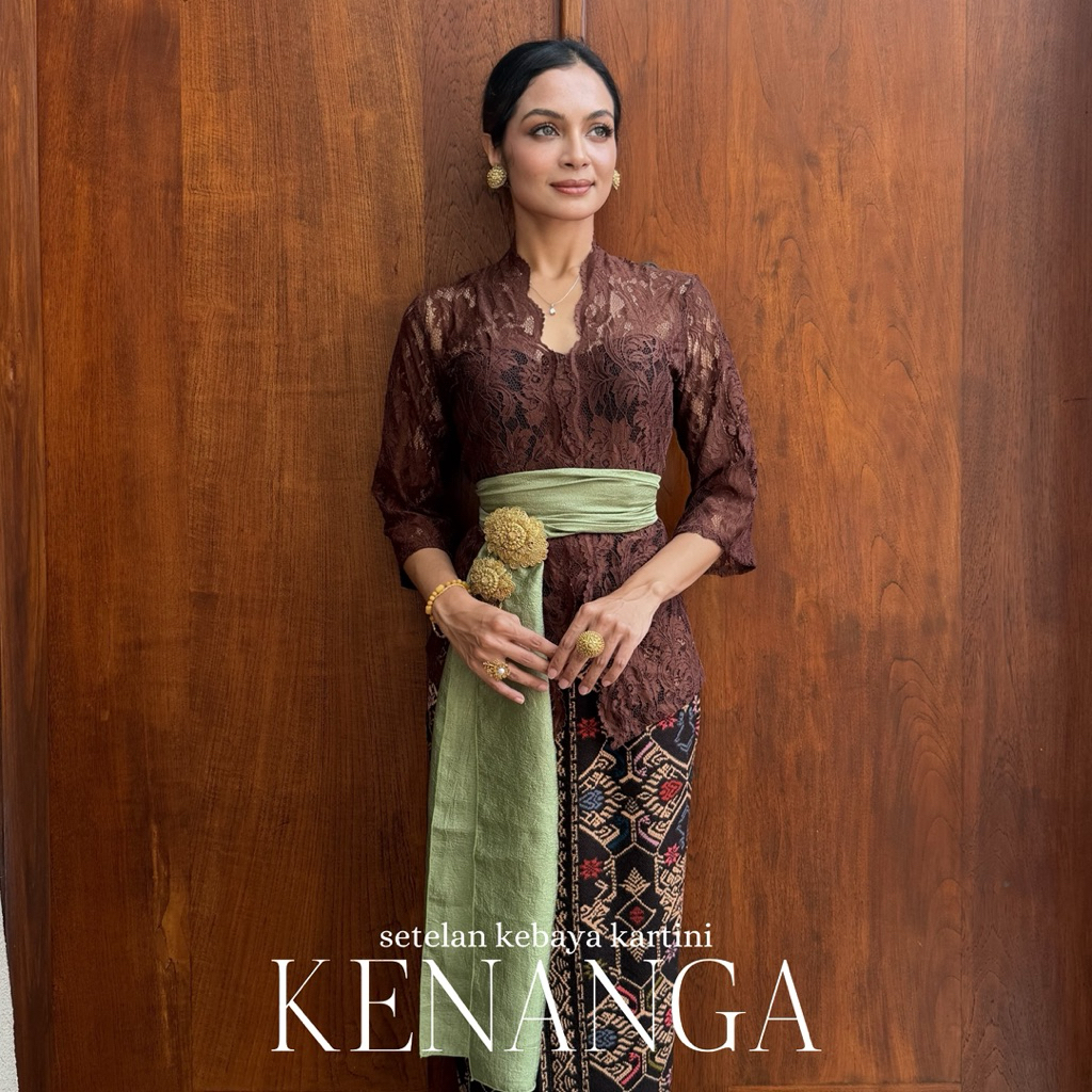 ATASAN KEBAYA BALI BROKAT KENANGA | KEBAYA KARTINI | KEBAYA BROKAT STRETCH | KEBAYA WISUDA | KEBAYA 