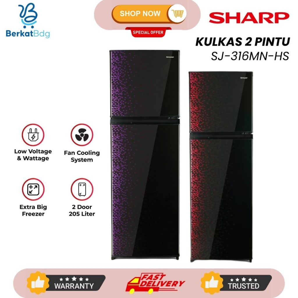 KULKAS SHARP SJ 236 MG LEMARI ES 2 PINTU SJ236MG