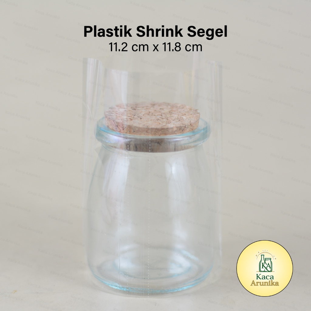 Plastik Shrink Seal Segel Ukuran 11.2 cm x 11.8 cm – Untuk Wish Jar 200 ml Plastik Seal Pembungkus T