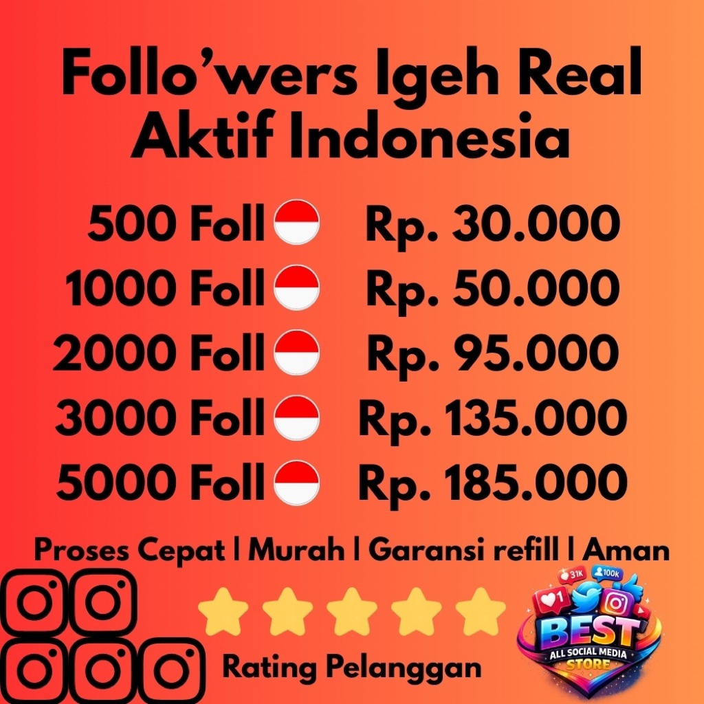 Followers Instagram Real Aktif Indonesia Permanen