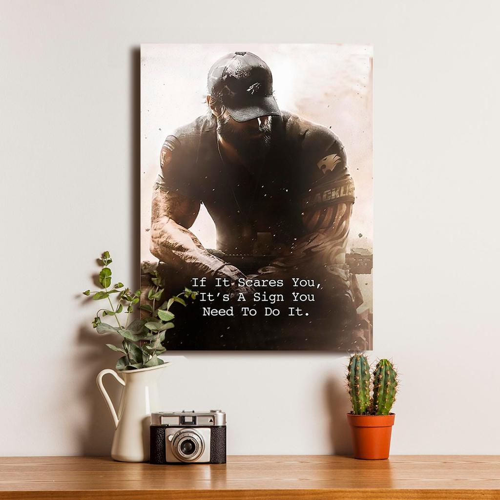 Poster Quote Kata Bijak Pajangan Rumah Vintage Bingkai Kayu Siap Pasang