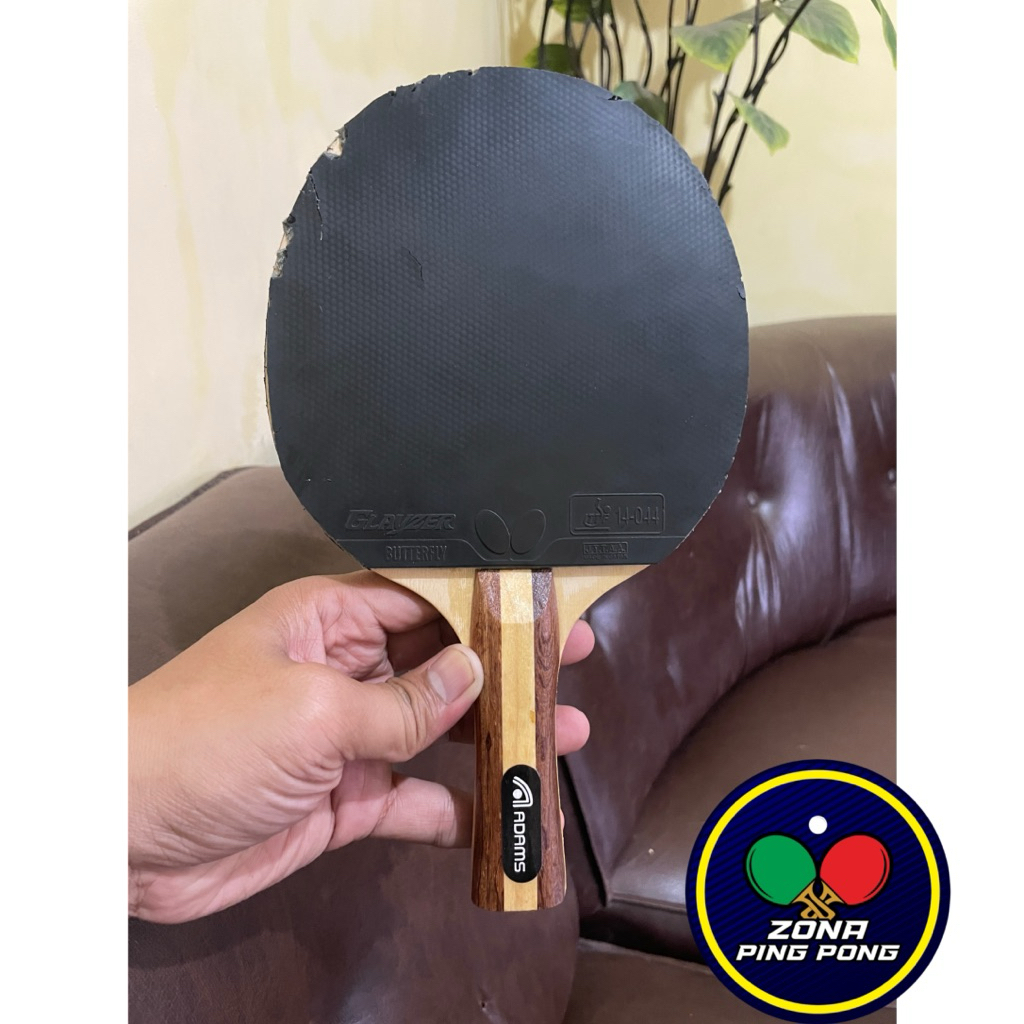 Bet Sepaket Kayu Adams Karet Butterfly Glayzer Dan Yasaka Mark V Secon Bekas