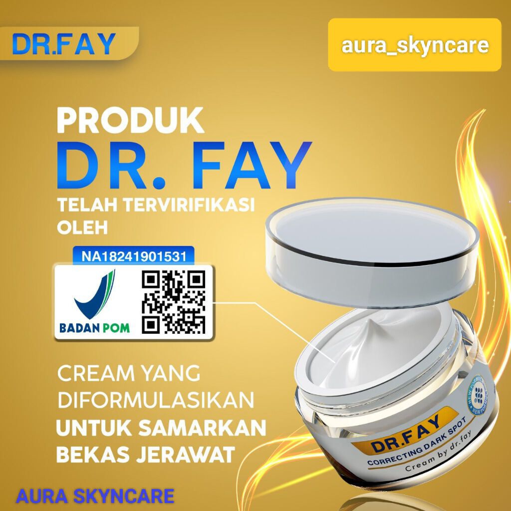 DR FAY CREAM ORIGINAL PENGHILANG JERAWAT & BOPENG BEKAS JERAWAT DIWAJAH ( DR FAY )