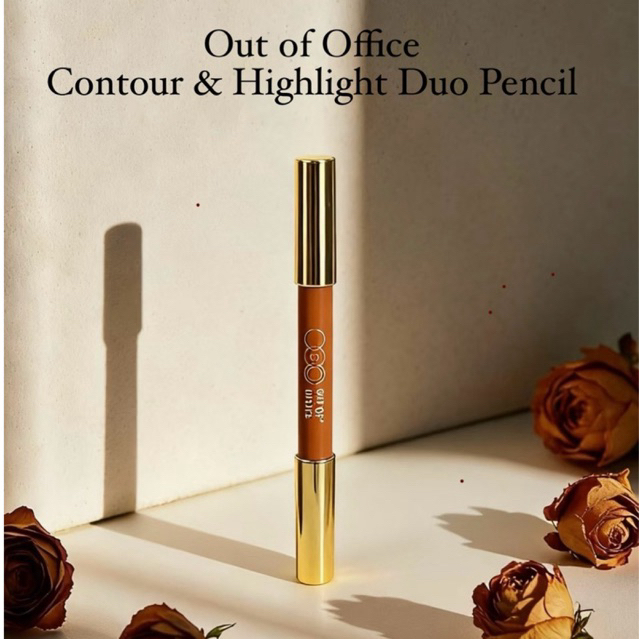 [READY 00, 01, 02] Out of Office Contour and highlight duo pencil with sharpener/rautan Makeup Viral