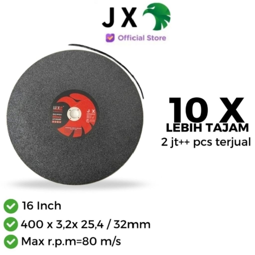 MATA GERINDA POTONG 16 INCH JX Cutting Wheel Disk Batu Potong Gerinda