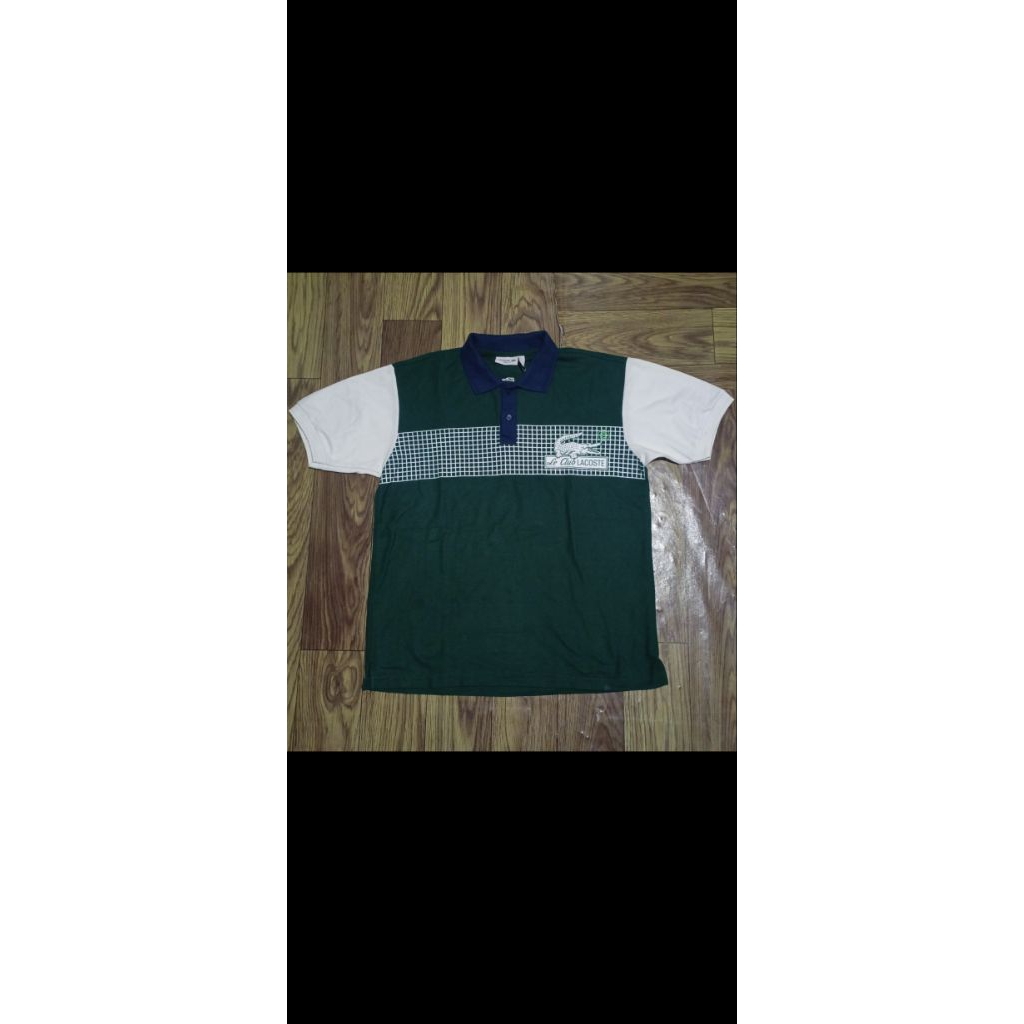 Kaos kerah lengan pendek Lacoste